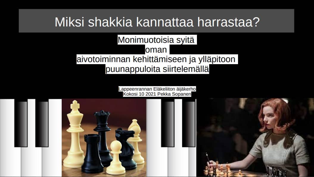 miksi shakkia kannattaa harrastaa