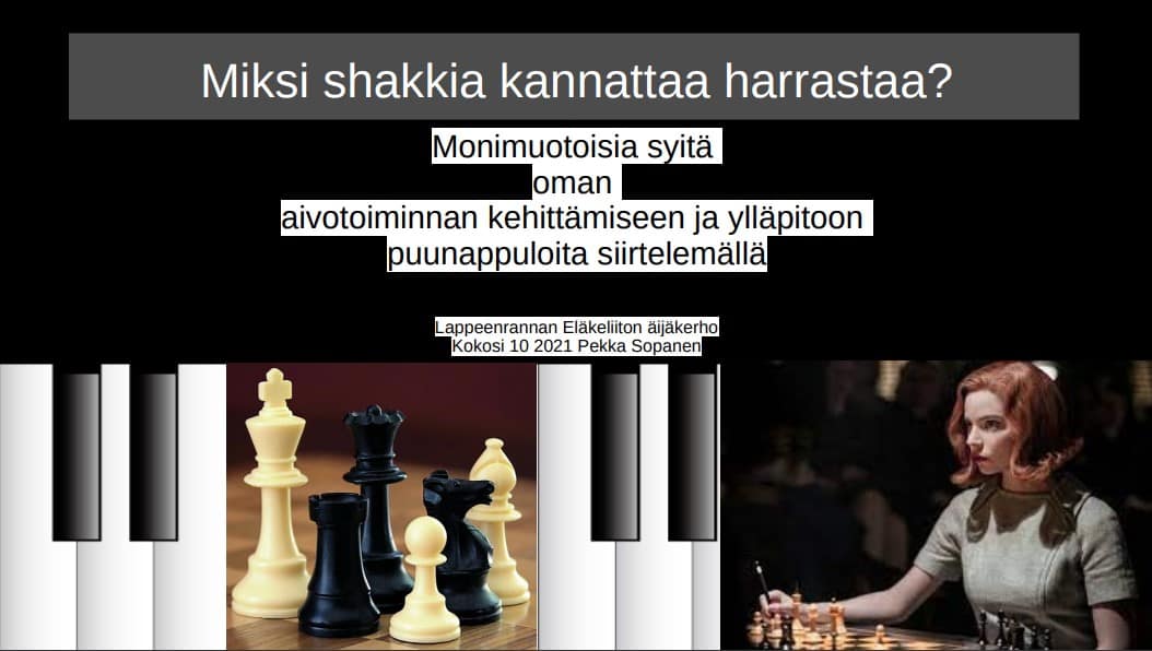 miksi shakkia kannattaa harrastaa