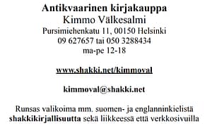 antikvaarinen kirjakauppa kimmo valkesalmi logo